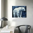 thumbnail image 3 of GOSMITH  Cottage Canvas Wall Art Bear Navy Blue Painting Country Animal Images Bathroom Living Room Home Decoration Art, 3 of 4