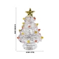 thumbnail image 3 of Dalxymotic Christmas Tree Tabletop Ornament, Festive Desktop Decorative Figurine, Holiday Winter Celebration Accent, Christmas Home Office Decoration for Desk, Shelf, Mantel, 3 of 7