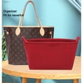 thumbnail image 2 of Organizador de bolsas de inserción para Neverfull PM MM GM, 7 bolsillos con cremallera, bolsillos con almohadilla para cubrir el interior del bolso, forro para maquillaje, 2 of 5