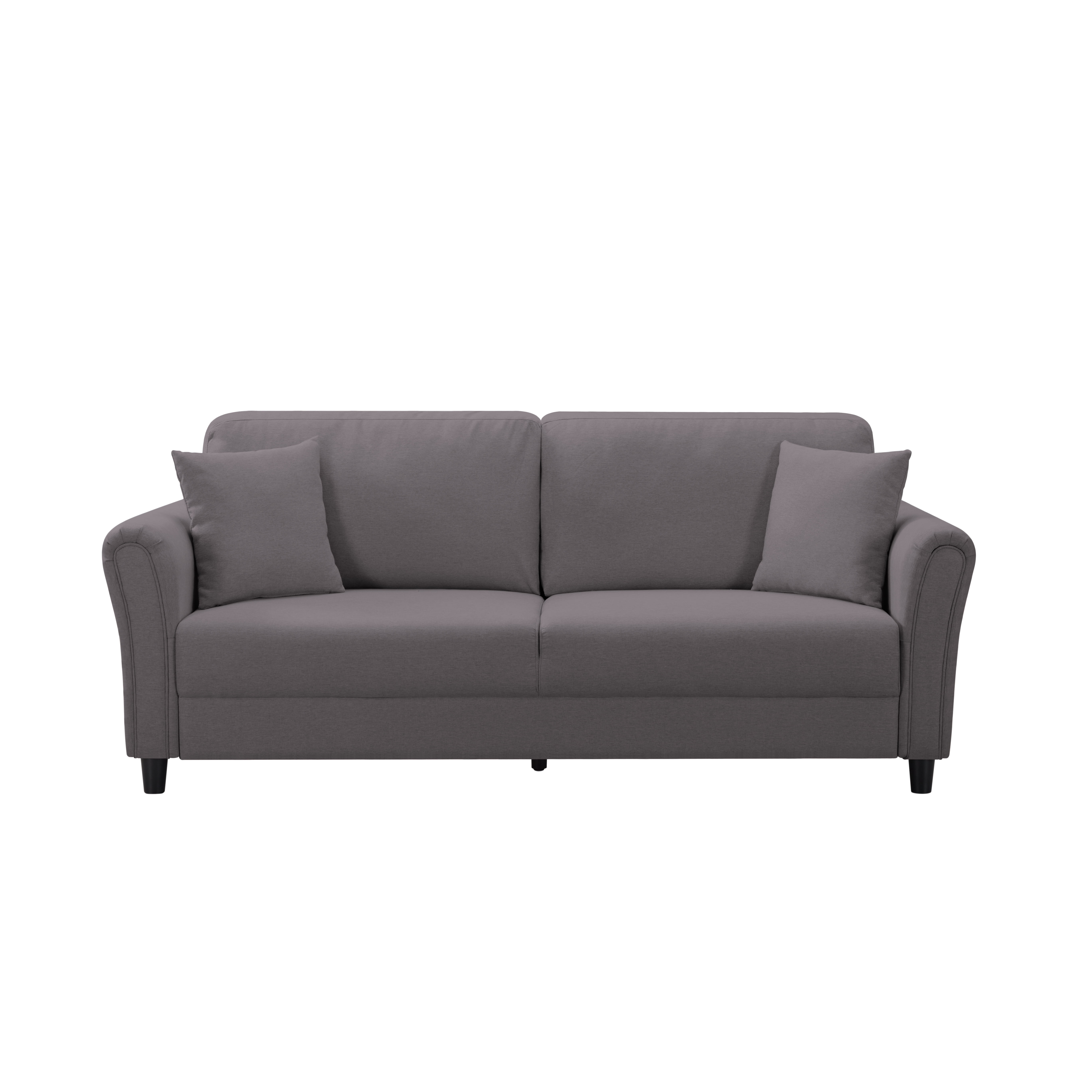 BSHTI 81.5 inch European Style Modern Sofa Couch,Minimalism Couches Sofa for Livingroom(Dark Gray)