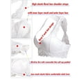 thumbnail image 5 of LELINTA 4Packs Womens Sexy Racerback Lace Bralette Padded Lace Bandeau Bra with Straps for Women Girls Crop Top Lace Pad Bras, 5 of 7
