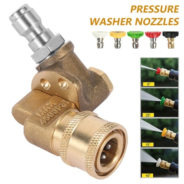 1Pc 5 Levels Adjustable 1/4” Quick Connect Coupler High Pressure Washer Nozzle 