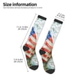 thumbnail image 2 of Yiaed Patriotic Butterfly Floral Print Great elasticity Adult Stockings Sports socks for Men and Women, 2 of 6
