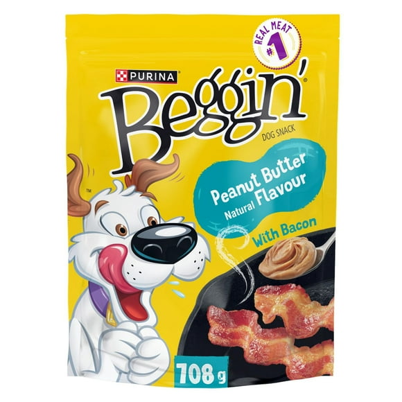 Purina Beggin' Saveur de Beurre d'Arachide, Gâteries Tendres pour Chiens