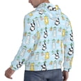 thumbnail image 6 of Fotbe Men's Hoodie with Cartoon Cat Pattern - Kangaroo Pocket Pullover Hooded Sweatshirt, Perfect for Daily Wear, Travel, and Home-Small, 6 of 7