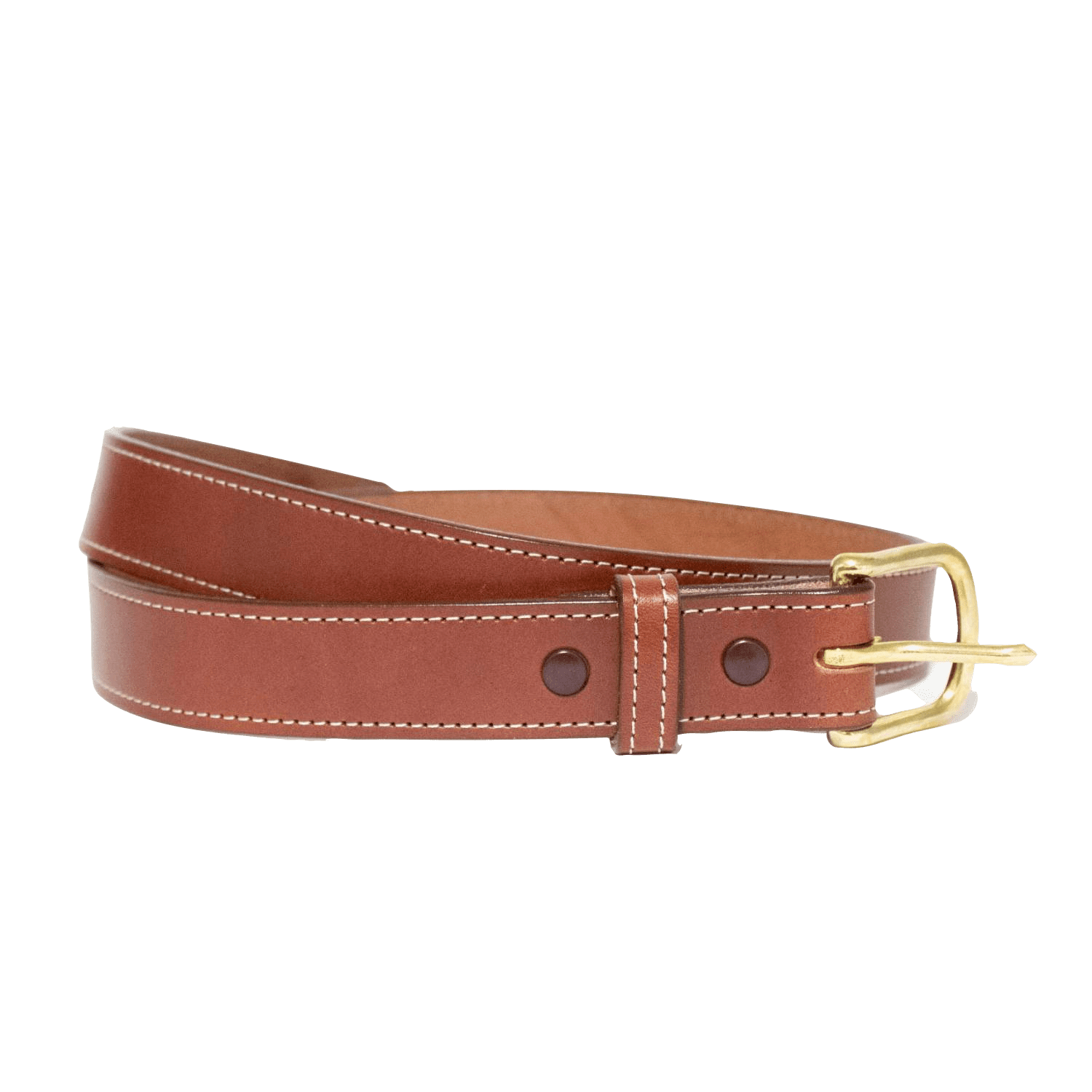 Handmade Amish Leather  Work  Belt for Men or Women  with Plain Buckle 