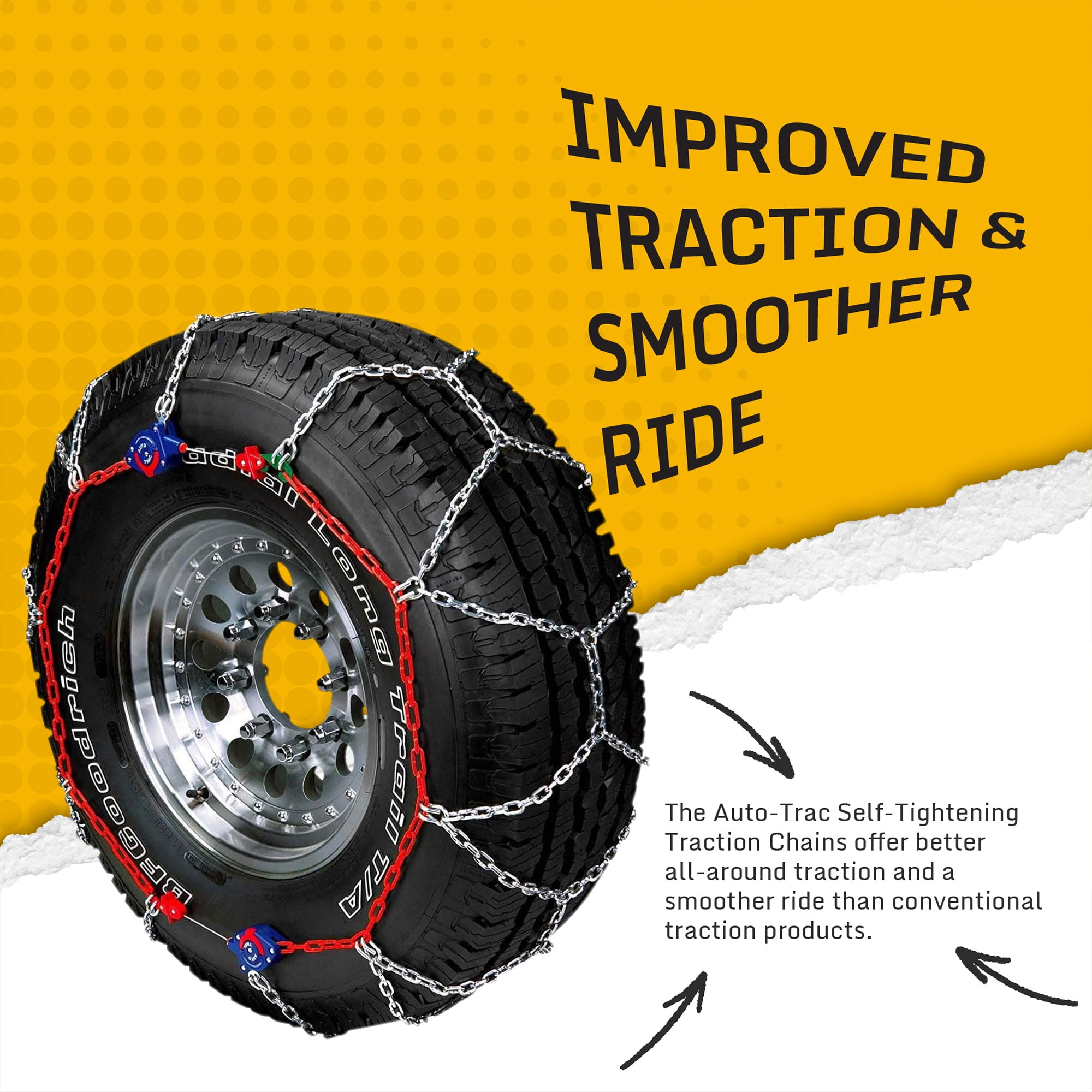 Auto-Trac 231905 Series 2300 Pickup Truck/SUV Traction Snow Tire Chains,  Pair