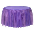 thumbnail image 1 of 1 Pc, Tulle Tutu 14Ft Table Skirt - Lavender & Purple For Ballerina-Inspired Parties, Kid'S Parties, Bridal Showers, Quinceaneras & Wedding Receptions, 1 of 1