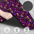 thumbnail image 2 of Daiia Mardi Gra2 Printed Car Floor Mats Set of 4, Durable Non Slip Auto Floor Carpet, Car Interior Carpets Proof Foot Pads Anti-Slip Cushion Automoetive Accessories, 2 of 6