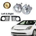 thumbnail image 5 of Pair Front Bumper Fog Light Lamps + Covers Kit Compatible with Prius 2004-2009 with Bulb 81221-52070, 5 of 5
