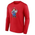 thumbnail image 2 of Men's  Scarlet Nebraska Huskers Herbie Mark Mascot Long Sleeve T-Shirt, 2 of 3