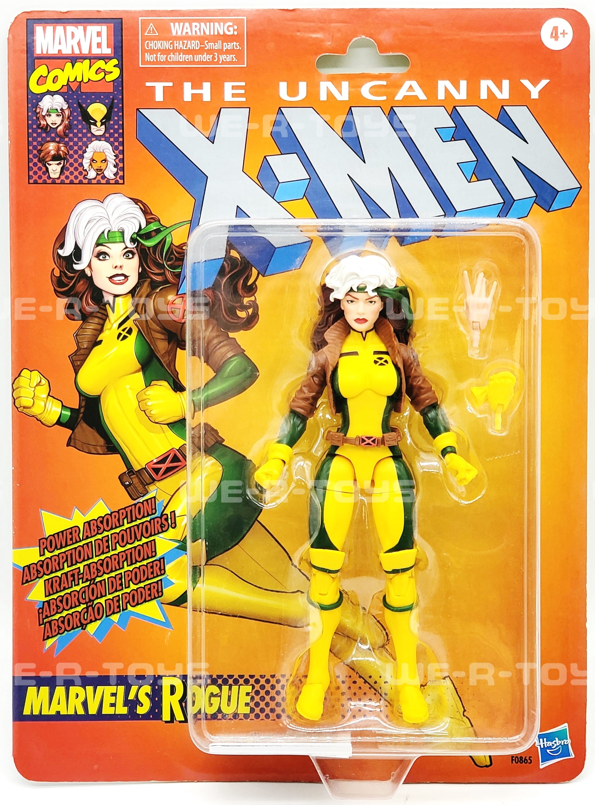 Hasbro The Uncanny X-Men Marvel's Rogue Action Figure with 2 Accessories, Premium Design, 6 in