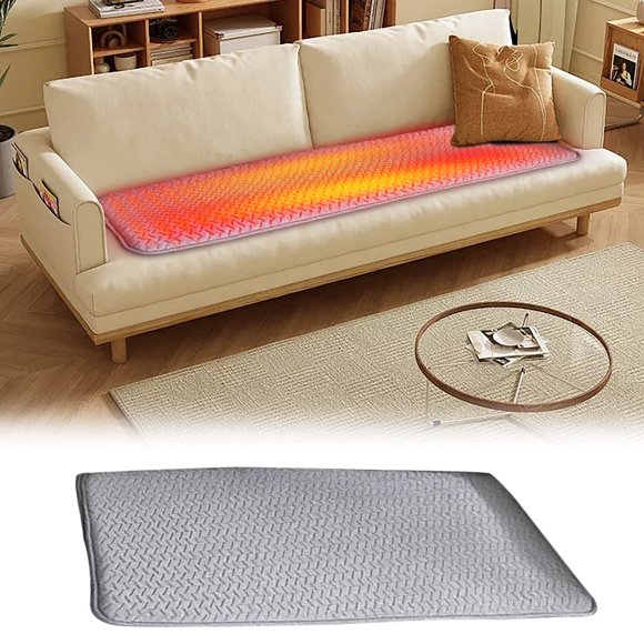 Amzcrzy Seat Cushion Desk Accessories Heated Seat Cushion Office Outdoor Heating Blanket Heated Pad Adjustable Temperature Sofa Cushion Office Desk Accessories Desk Mat Seat Cushion Floor Mats