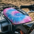 thumbnail image 3 of Uorisanigo ATV Seat Cushion Cover Compatible with 2014-2020 Polaris Sportsman 570 450 850 Blue and Pink Tie Dye Print Seat Cover Protection Fit for Most ATV, 3 of 7