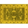 thumbnail image 1 of Ahgly Company Machine Washable Indoor Rectangle Oriental Yellow Industrial Area Rugs, 7' x 9', 1 of 4