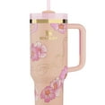 thumbnail image 1 of LILELIS Cup Stainless Steel Double Insulated Cup 40Oz Automobile Cup with Handle Bingba Cup Pink 40Oz, 1 of 2