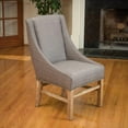 thumbnail image 1 of ​​Mid-Century Dining Chair - Handmade Nailhead Trim (Brown Gray)​​, 1 of 5