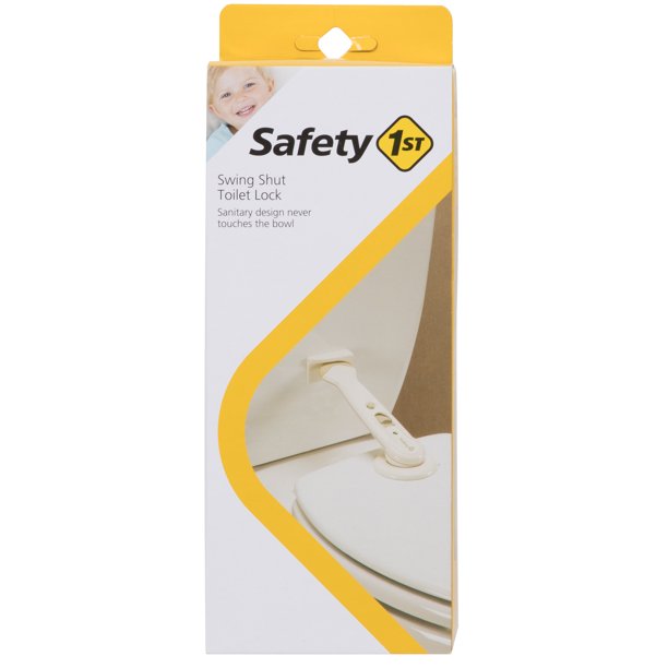 Safety 1st Babyproofing Swing Shut Toilet Lock, White