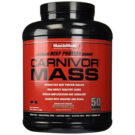 Muscle Meds Carnivor Mass Chocolate Fudge - 5.96 (Best Exercises To Increase Muscle Mass)