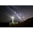 thumbnail image 2 of Chiriaco, Luigi 18x13 Gold Ornate Wood Framed with Double Matting Museum Art Print Titled - The Lighthouse And The Milky Way, 2 of 4