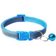 thumbnail image 2 of 2-Pack Footprint & Reflective Cat Collar with Bell Basic Dog Cat Collar Buckle Adjustable Polyester Cat Dog Collar or Seatbelts, 2 of 3