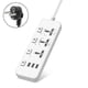 thumbnail image 1 of Us//eu Power Strip 5v2.1a Surge Protector With 3 Outlets & 3 Usb Ports, 1 of 5