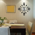 thumbnail image 2 of Relojes de pared de cocina de 16 pulgadas con cucharas y tenedores (negros), 2 of 7