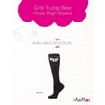 thumbnail image 2 of MeMoi  Fuzzy Bow Knee High Socks - Girls - Female, 6, Black, 2 of 7