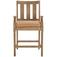 thumbnail image 4 of Safavieh Couture San Salvador Coastal Patio Counter Stools, Natural/Brown (Set of 2), 4 of 13