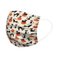 thumbnail image 5 of Máscara facial impresa desechable de Halloween con 3 capas de máscara de calabaza de tela fundida Spunlace para niños adultos estilo 1 (niños 14.5 * 9 cm) JAMW Sencillez, 5 of 5