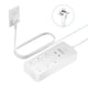 thumbnail image 1 of Regleta de 2 clavijas con cable de extensión de 10 pies, protector contra sobretensiones de enchufe plano NTONPOWER, 1 of 5
