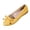 Yellow, variant on Women’s Summer Bow Moccasins Plus Size Lightweight Comfortable Slip On Soft Sole Casual Flats Black 7