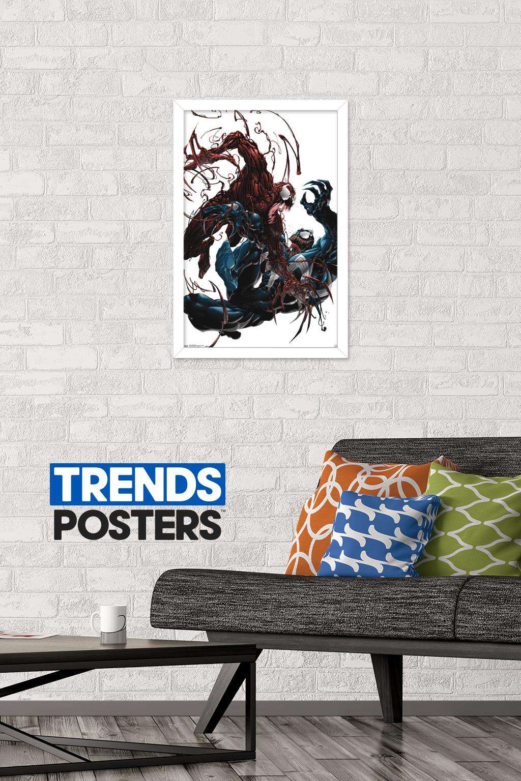 Marvel Comics - Carnage - Battle Wall Poster, 14.725" x 22.375", Framed