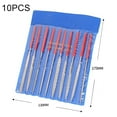 10Pcs Guitar File Fret Nut Saddle Slot Grinding File Set Luthier Repair
