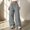 Gray, variant on QSAWXQZ Womens High Waisted Wide Leg Sweatpants Elastic Waist Pockets Athletic Pants M