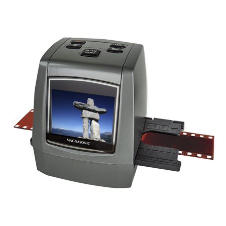 UPC: 0061783262061 | Magnasonic All-In-One High Resolution 22MP Film Scanner  Converts 35mm/126KPK/110/Super 8 Films  Slides  Negatives into Digital Photos  Vibrant 2.4  LCD Screen  Impressive 128MB Built-In Memory