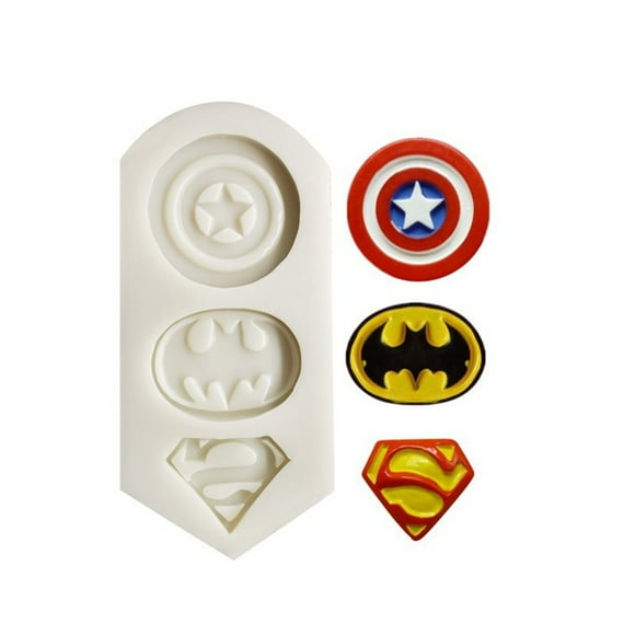 Silicone Cartoon Hero Cake Mold Fondant Mold Famouse Super Heros Baking Mold Cake Decorating Tools BakeTools M1520