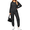 Black, variant on UVN Two Piece Outfits for Women Long Sleeve Hoodies Tops And Pants Pajamas Sets Casual Fall Winter Lounge Set with Pockets