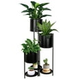 thumbnail image 4 of Metal Plant Stand, 6 Tier 6 Potted Indoor Flower Pot Stand Holder Shelf, Outdoor Foldable Decorative Storage Shelf Rack, 4 of 8