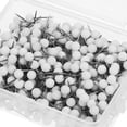 thumbnail image 3 of HEATSHAKING White Round Push Pins for Maps and Bulletin Boards Plastic and Iron Material for Fixing 500pcs, 3 of 8