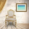 thumbnail image 3 of Paulson, Don 14x11 Gold Ornate Wood Framed with Double Matting Museum Art Print Titled - Bahamas, Little Exuma Island Aqua ocean water, 3 of 4
