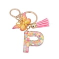 thumbnail image 2 of MesaSe Key Chain 26 Letters Butterfly Women Compact Long Lasting Key Ring Bag Decoration, 2 of 8
