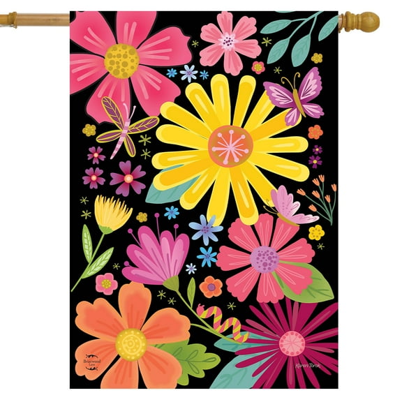 Briarwood Lane Spring Fling House Flag