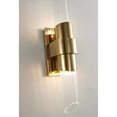 thumbnail image 2 of Design Living 2-Light H23.6-In Gold Stainless Steel Wall Sconce With Clear Glass Shades, 2 of 5