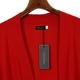 thumbnail image 4 of Yesfashion Women's 3/4 Sleeve Cropped Cardigan Sweaters Open Front Knit Short Bolero Shrugs, 4 of 5