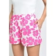 thumbnail image 4 of Short estampado de flores Roman Fashion /Juvenil, 7270 (Rosa flor) rosa M, 4 of 6