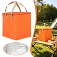 thumbnail image 2 of Insulated Cake Bag, Non Woven Zipper Cooler with Aluminum Foil Thermal Lining, 35 x 35 x 40 cm Portable Carrier for Cake Pizza Catering Outdoor Picnic and Food Transport Use, 2 of 7
