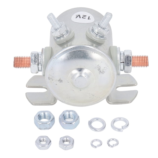 Uadme Relé Solenoide, Relé Solenoide De Servicio Continuo DC12V 200A 4.8W 67‑703 Relé De Arranque Solenoide para Automóvil