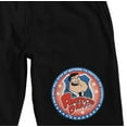 thumbnail image 2 of American Dad A Man Who Will Stop At Nothing Men's Black Lounge Shorts-XXL, 2 of 5