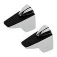 thumbnail image 4 of FUTUREORYY 2Pcs Silver Zinc Alloy Glass Railing Bracket for Bathroom and Office 2.16X1.97X1.06In, 4 of 8